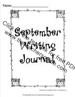 september writing journal printout