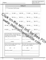 adding ten worksheet
