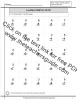 single digit addition fluency