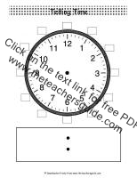 telling time clock face