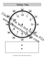 telling time clockface