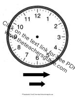 clock face worksheet