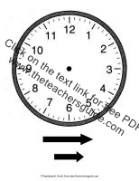 clock face worksheet