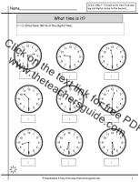 telling time to nearest half hour worksheet