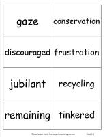 third grade wonders unit five week two vocabulary words