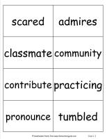 mcgraw hill wonders third grade unit one week three vocabulary words cards