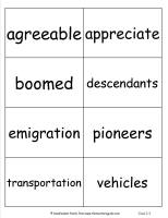 mcgrawhill wonders third grade unit three week five vocabulary cards