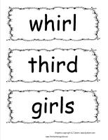 mcgrawhill wonders third grade unit three week one  spelling words cards