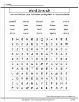 mcgrawhill wonders third grade unit three week three spelling wordsearch