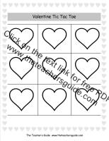 valentines day tic tac toe