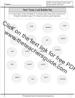 past tense verbs worksheet