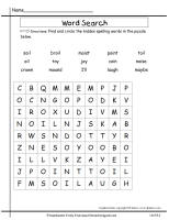 wonders unit five week two printout wordsearch