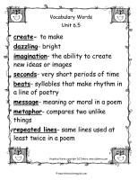 wonders second grade unit six week five printouts  vocabulary words