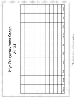 second grade wonders unit three week three high frequency words graph