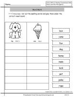 wonders unit two week one spelling