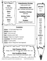 wonders homework 2nd grade